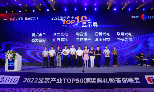 Congratulation! HCP Technology won the “Top10 LED Display”award!